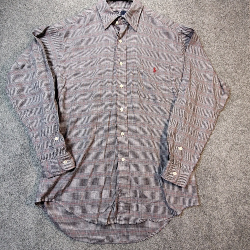 Polo Ralph Lauren Mens Lowell Sport Plaid Button Up Shirt Multicolor Size S